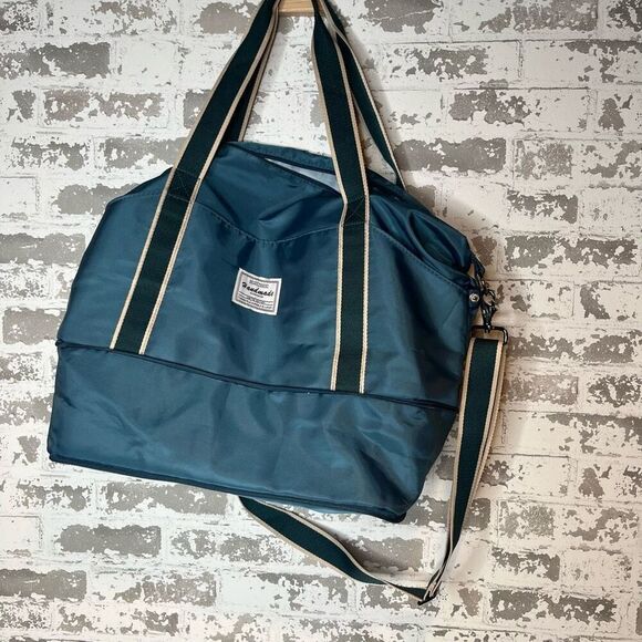 Handmade workshop | duffle bag expandable blue - Picture 1 of 10